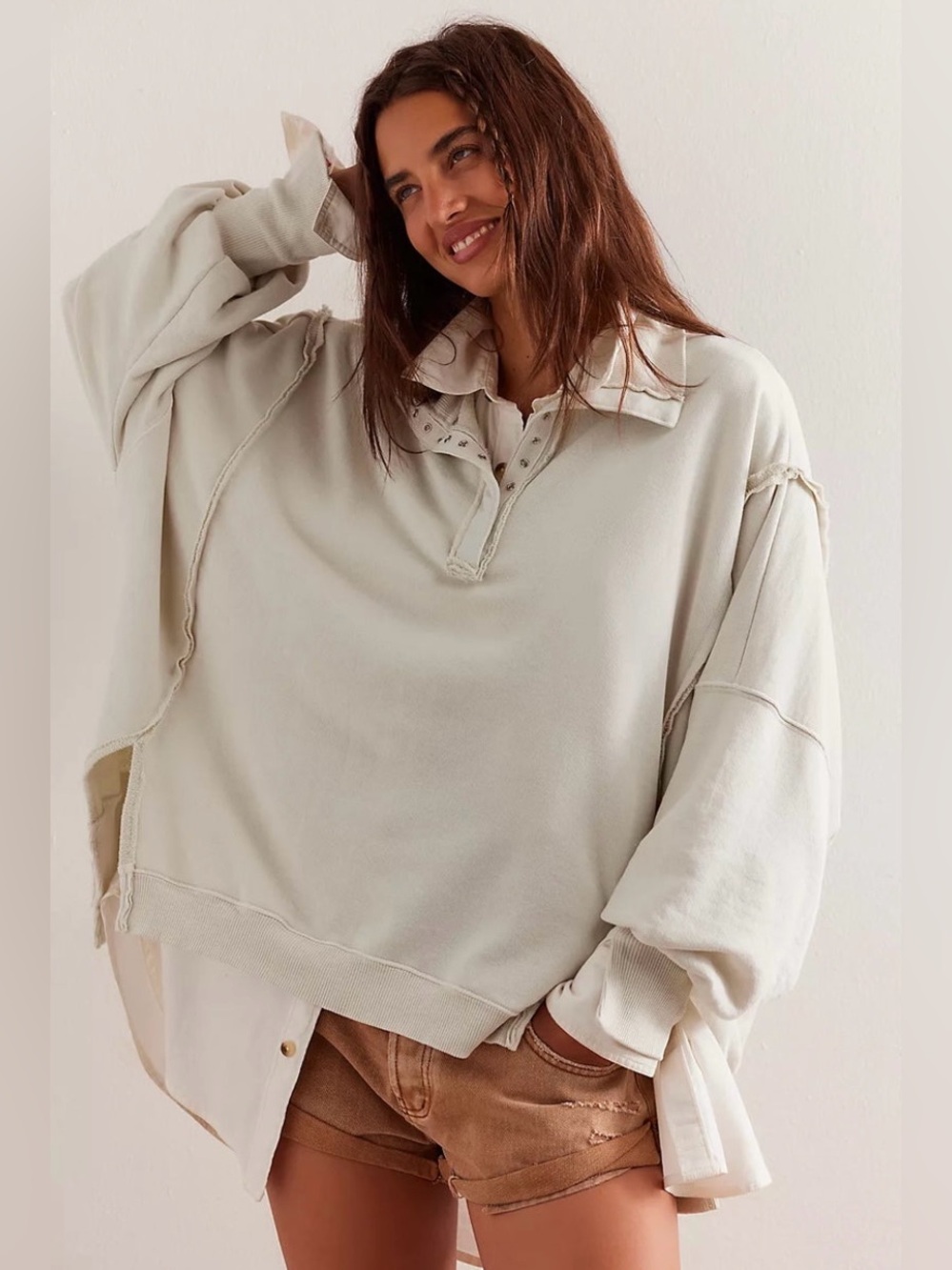 Free People We The Free Camden Henley Sweatshirt